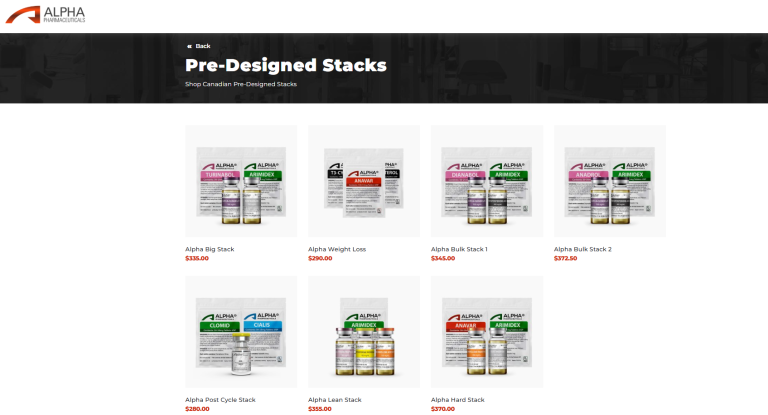 Maximize Your Results with Alpha Pharm Canada's Pre-Designed Stacks