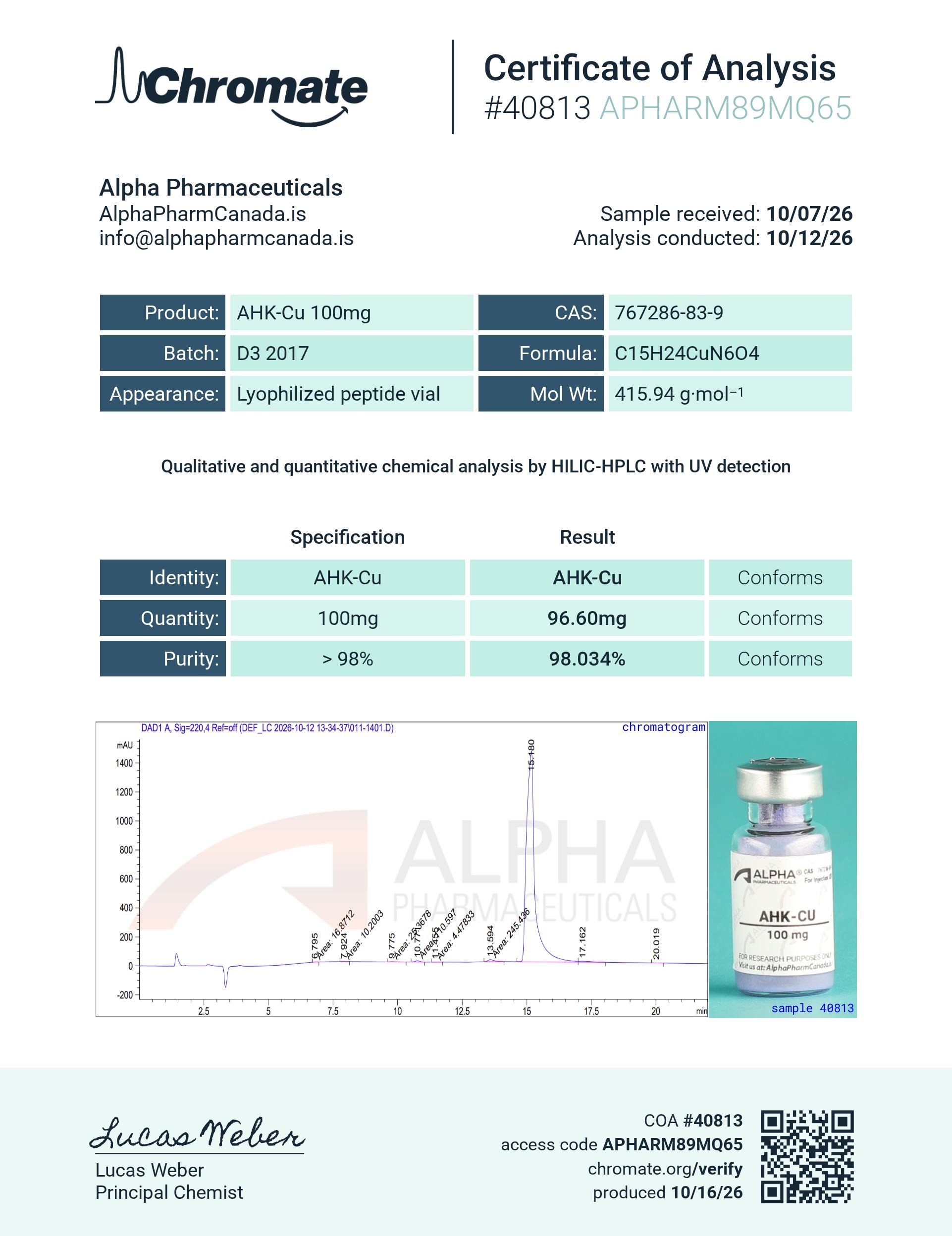AHK-Cu - 100 mg
